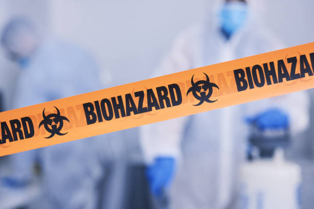 Professional Biohazard Cleanup technician working in Volcano, HI